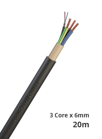 6mm2 Three Core Cat5e EV Ultra Cable - 20m