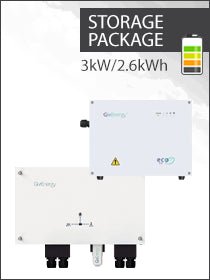 GivEnergy 3.0kW AC Coupled inverter with 2.6kWh Battery Package (2.6kWh)