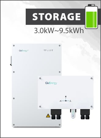 GivEnergy 3.0kW AC Coupled inverter with 9.5kWh Battery Package (9.5kWh)