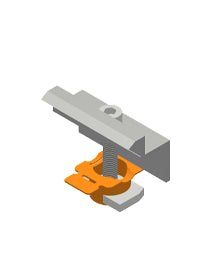 Single clamp black 40mm -Ground Mount.