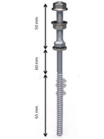 Solar Fastener for steel substructure 125mm/50mm