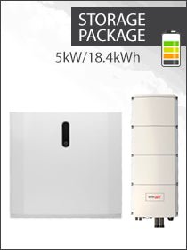 5,000W  Home Hub Inverter with Backup Potential Package 3PH: 4x 4.6kWh (18.4kWh) Home Battery