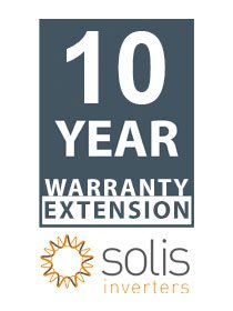 Solis Warranty Ext. of 10 years (Total 15y) for 50 to 60kW S5